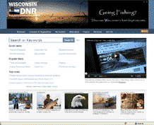 DNR Home Page Screen Shot
