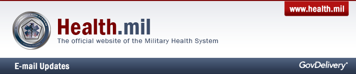 Sign up for e-mail updates from Health.mil