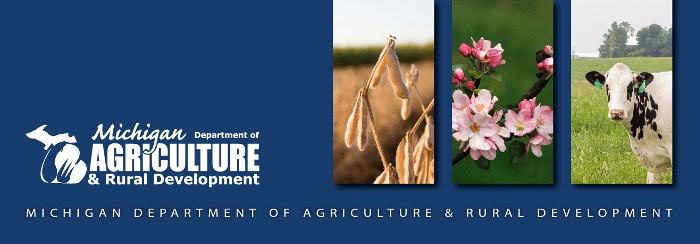 Michigan Department of Agriculture and Rural Development banner