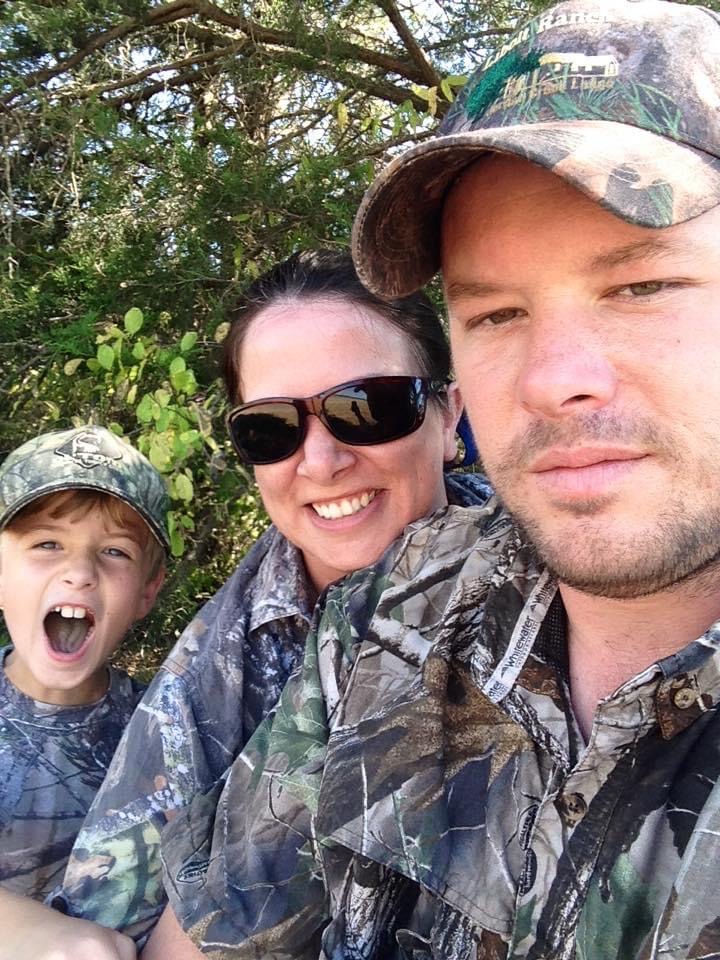 Dosson, Jennifer and Jamie McKemie enjoyed hunting as a family at a 2017 Youth Dove Hunt on the M. Barnett Lawley Forever Wild Field Trial Area in Hale County. Photo courtesy of Jennifer McKemie