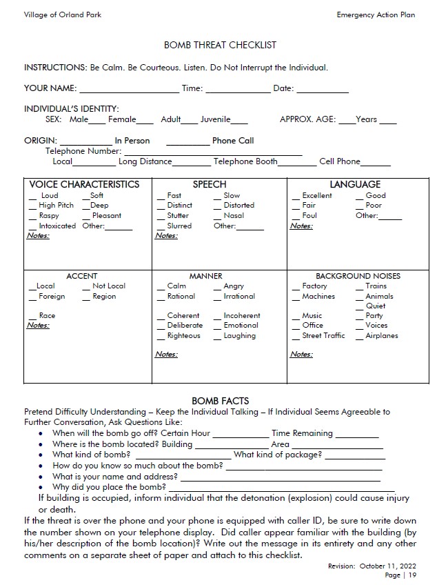 January 2024 Village of Orland Park Employee Newsletter