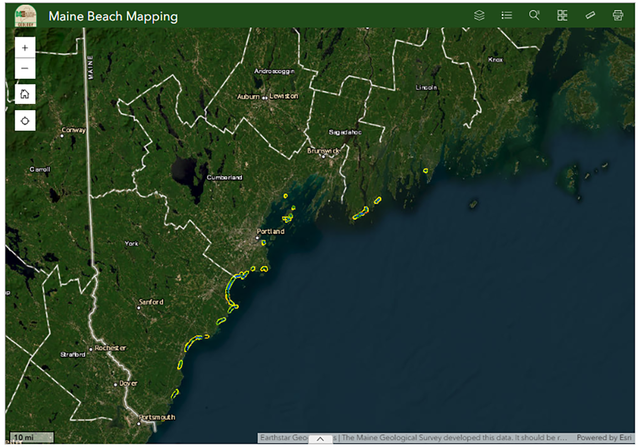 Mgs Beci Map Maine Geological Survey Releases 2025 Coastal Beach Mapping Data