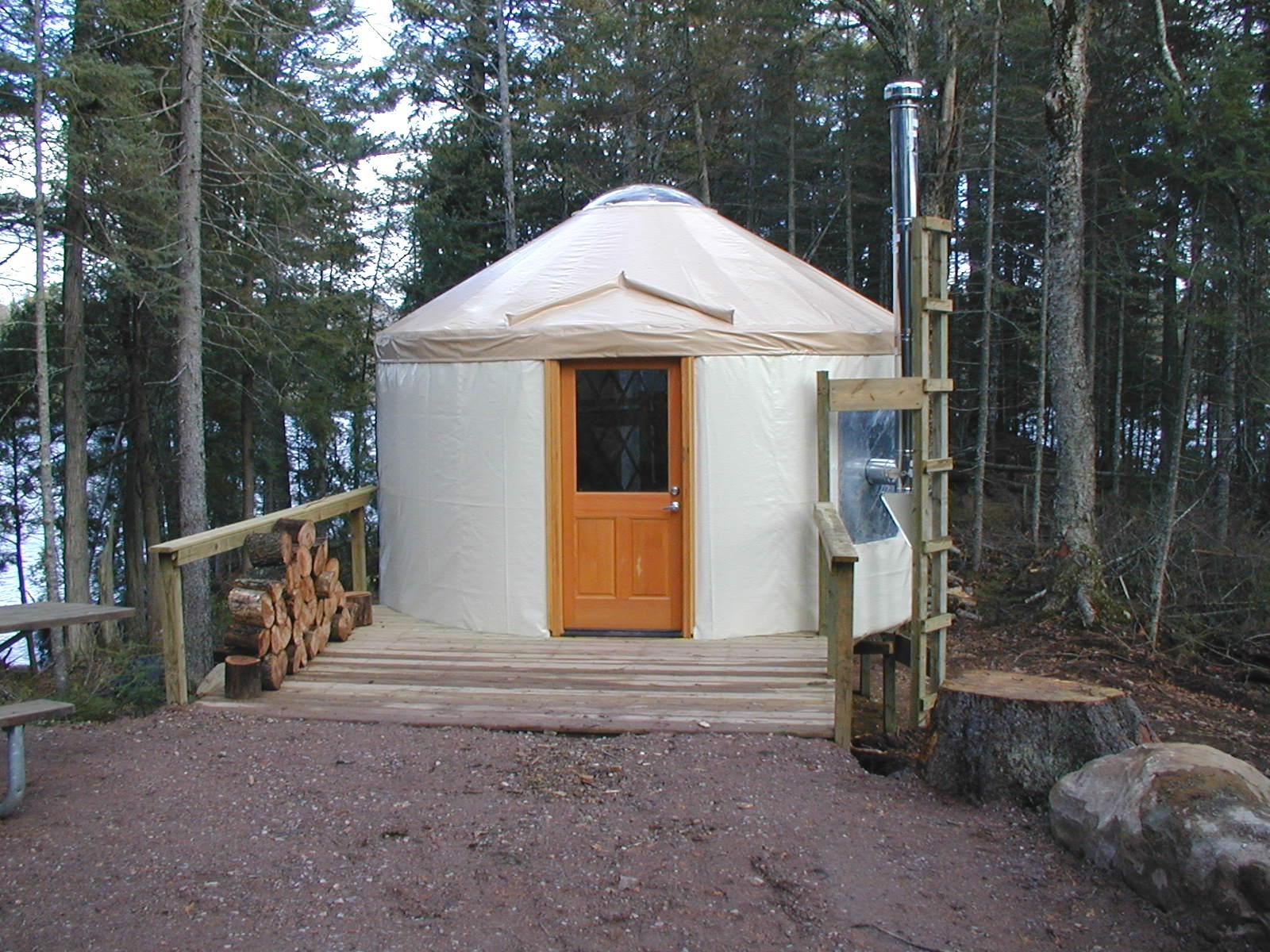 (w/photo) State Park yurts available for unique winter camping experience