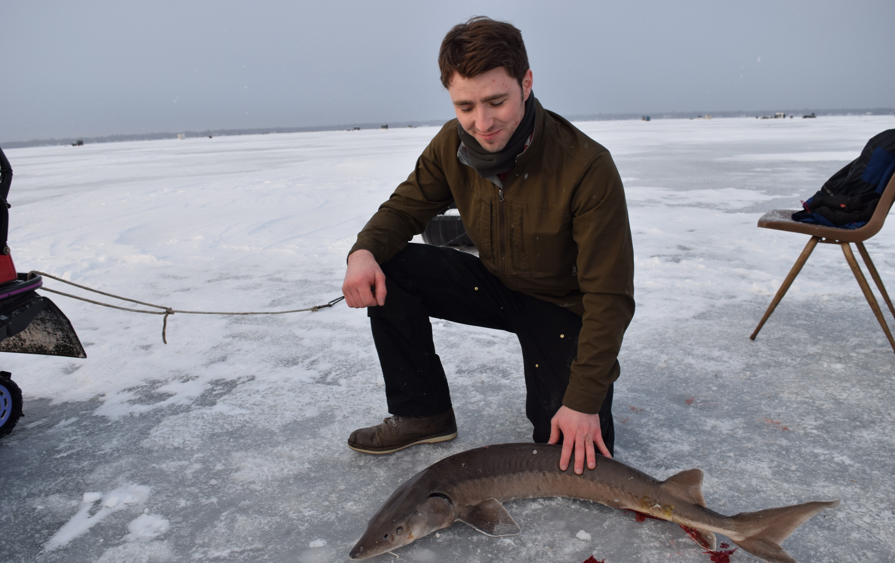 DNR Black Lake sturgeon spearing season tradition continues in