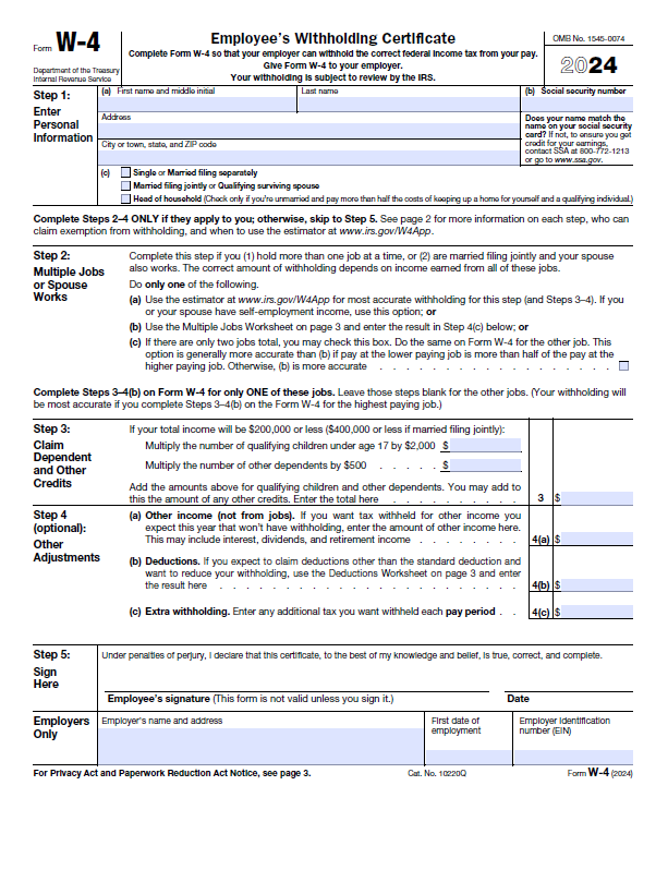 Claiming EXEMPT for 2024 - Attention City Employees!