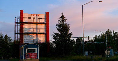 "See Yo Soon" on side of Totem Movie Theater