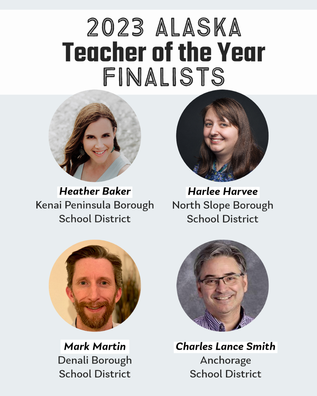 2023 Teacher of the Year Finalists