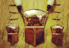 tinaa earrings and pendant