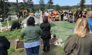 Reburial service held at the Kodiak City Cemetery