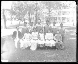 Anastasia Ashouwak and other Alaska Native children sent to Carlisle in 1901