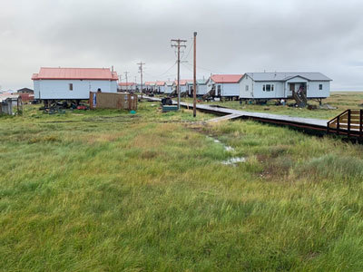 Kongiganak, in Alaska’s Yukon-Kuskokwin Delta, one of the communities with whom the team will be working. Credit: UMass Amherst