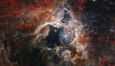 Tarantula Nebula seen through James webb space telescope