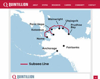 Quintillion's subsea line network serves several communities and service providers in Arctic Alaska