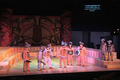 A still frame from a production of Tlingit “Macbeth” at the National Museum of the American Indian in 2007.