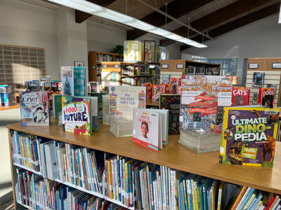 new non-fiction children's books at the library in Wrangell