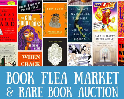 Book flea market and rare book auction