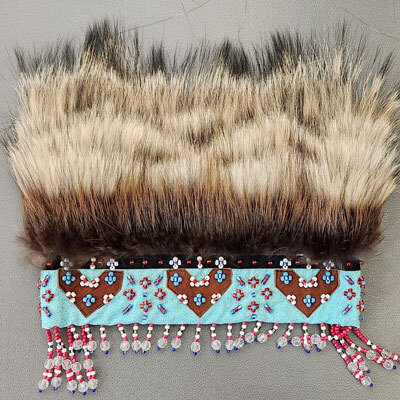 fur headdress by Golga Oscar