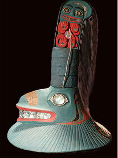 A killer whale hat is among the items returned by the University of Washington museum to the Naanyaa.aayí clan