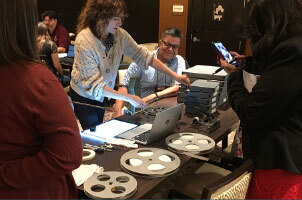 participants at Community Archiving Workshop