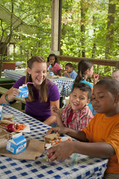 Photo of children eating