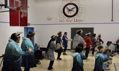 Yupik Blessing Song Dancers in Igiugig