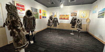 Handmade parkas on display in the new exhibit "Uagut Inuusivut ~ Yuuyaraput".