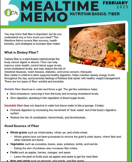 Mealtime Memo