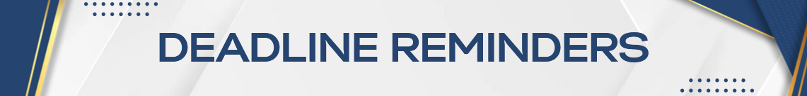 Deadlines
