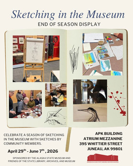 Sketching in the Museum End of Season Display