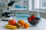 Fruit in a lab