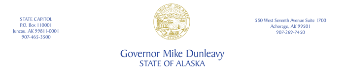 State of Alaska Governor Mike Dunleavy