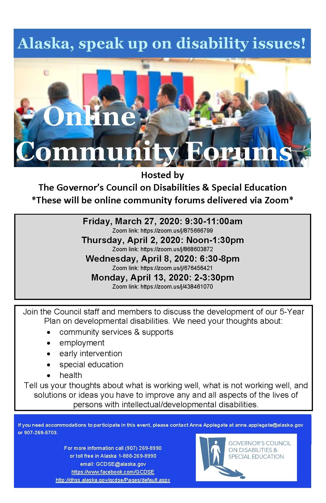 Community Forum Flyer