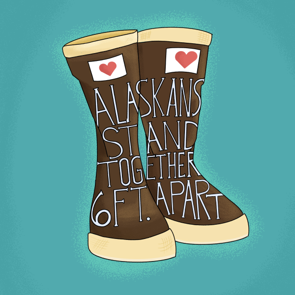 Alaskans Stand Together 6 Ft. apart