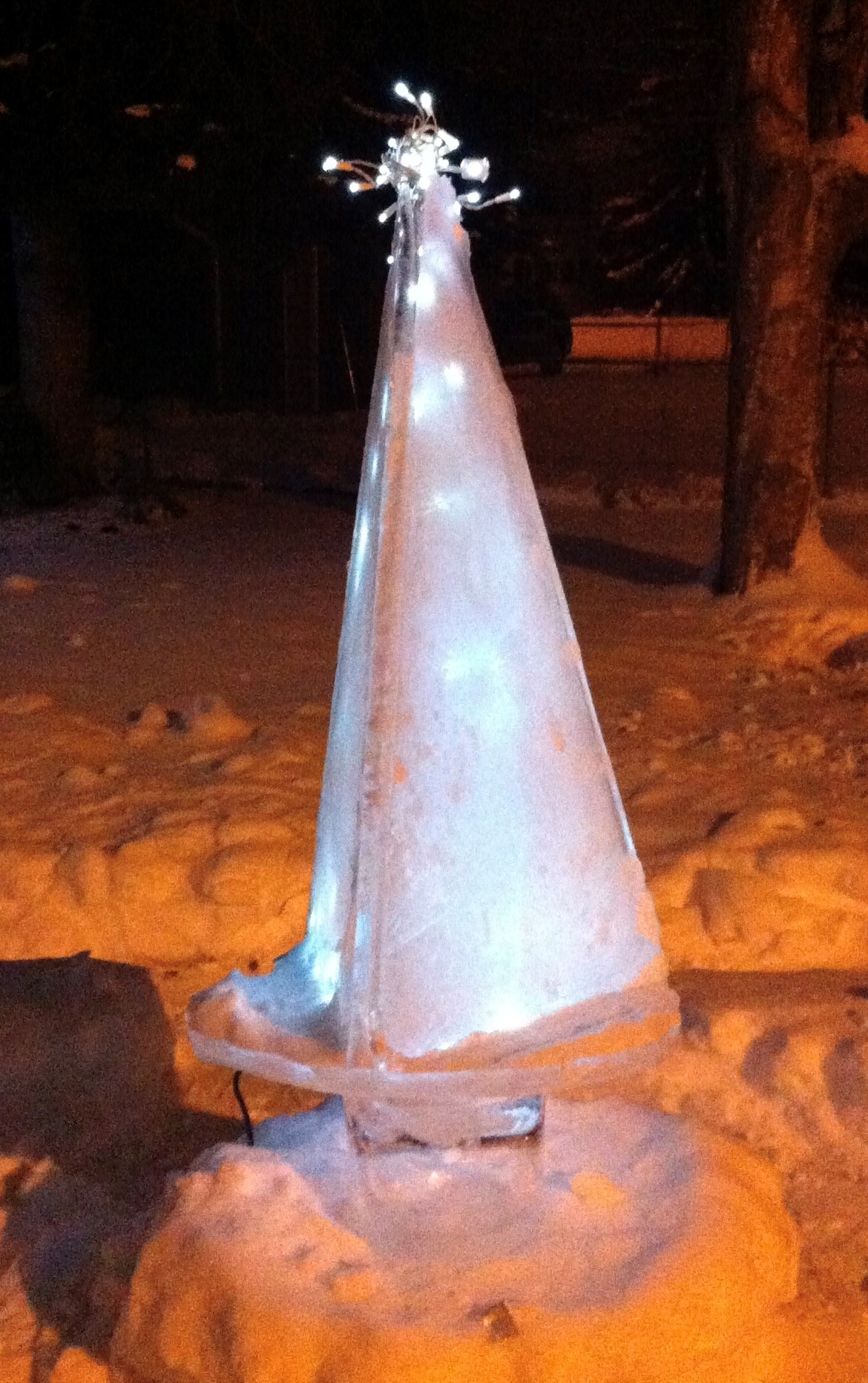 John Pearce frozen Christmas tree