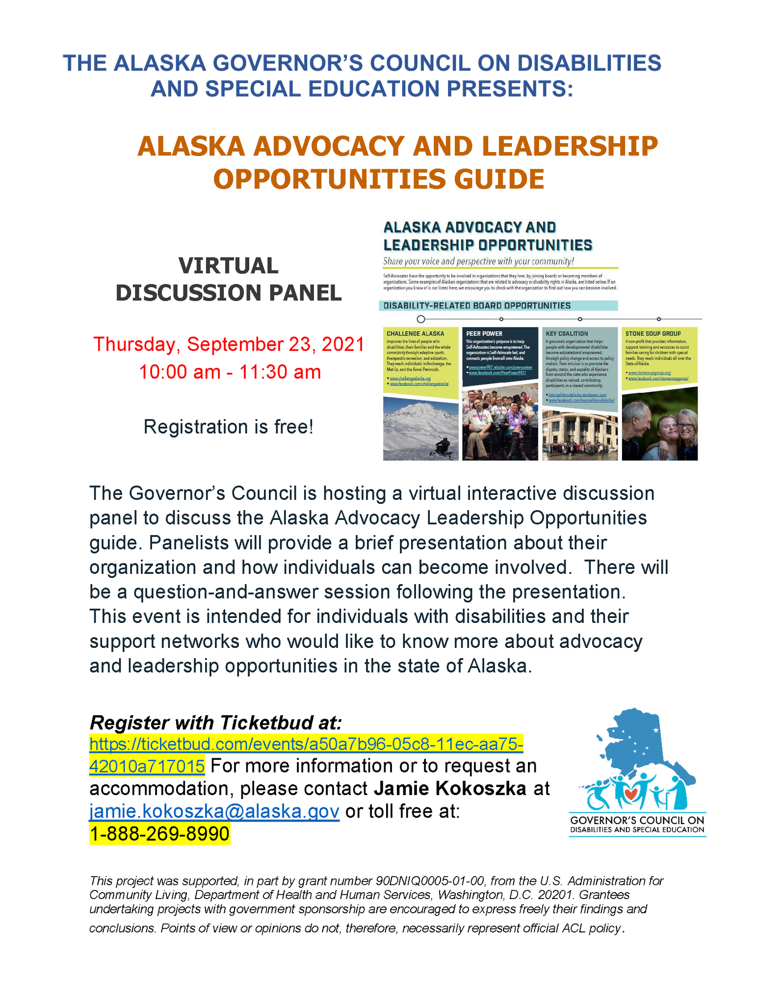 Alaska Advocacy Guide Flyer