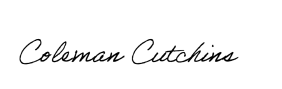 Coleman Cutchins signature