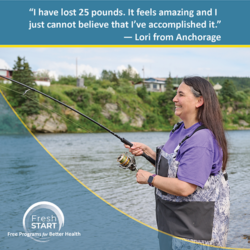 "I have lost 25 pounds. It feels amazing and I just cannot believe that I've accomplished it." — Lori from Anchorage, AK