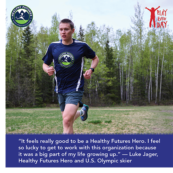 U.S. Olympic skier, Luke Jager feels lucky to be a Healthy Futures Hero because it was a big part of his life growing up.