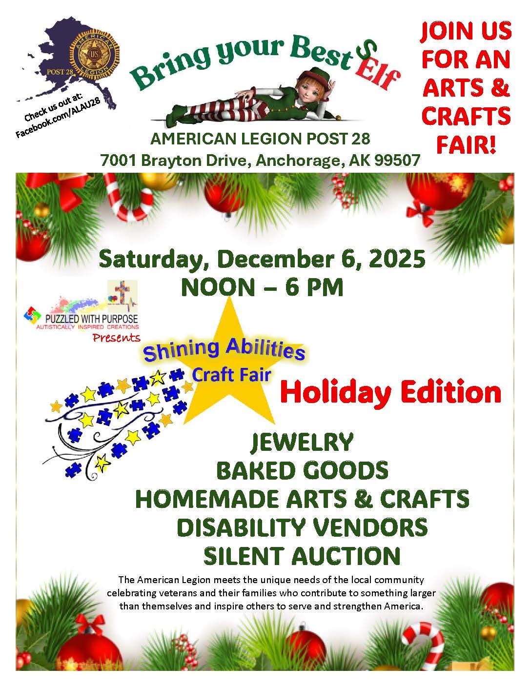 Dec 6. Craft Fair Flyer Image