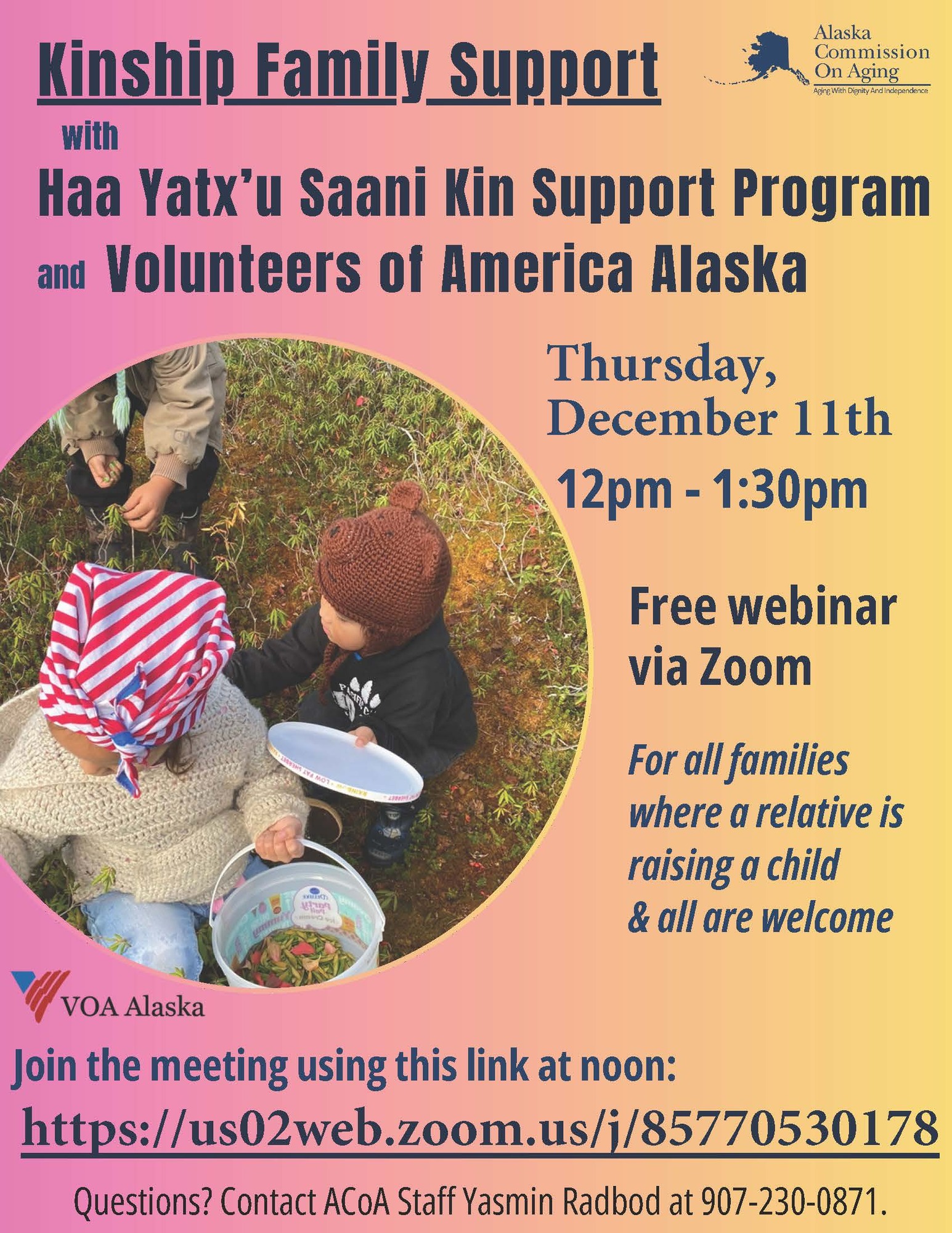 Kinship Support Webinar Graphic Flyer