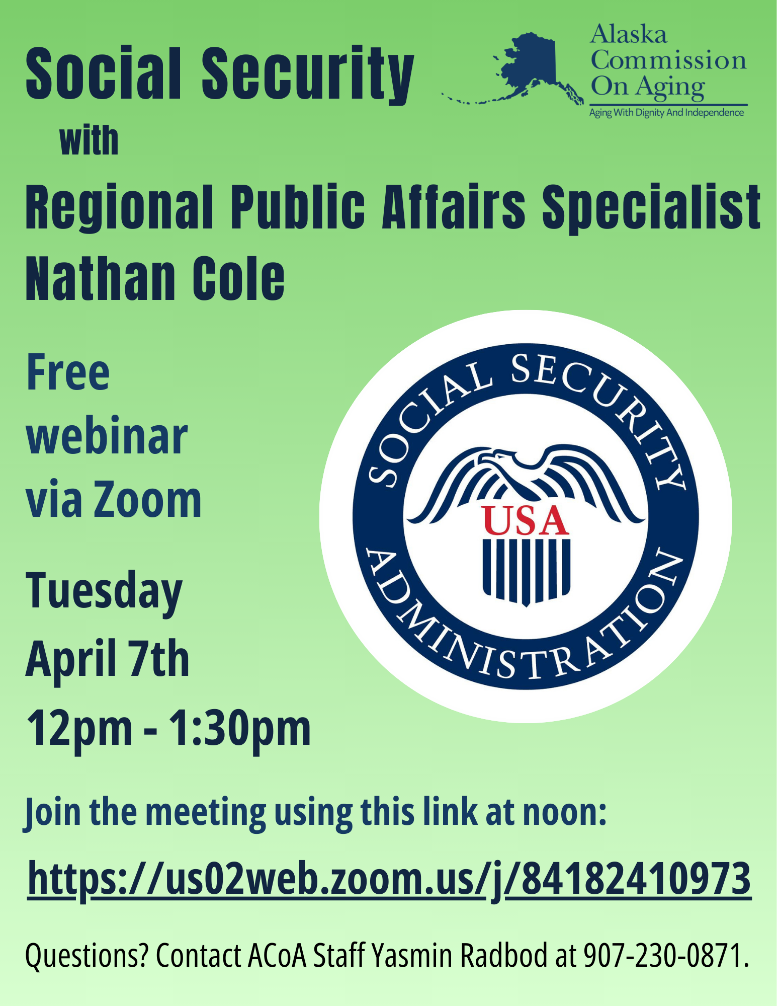 SSA Webinar April 7 Graphic
