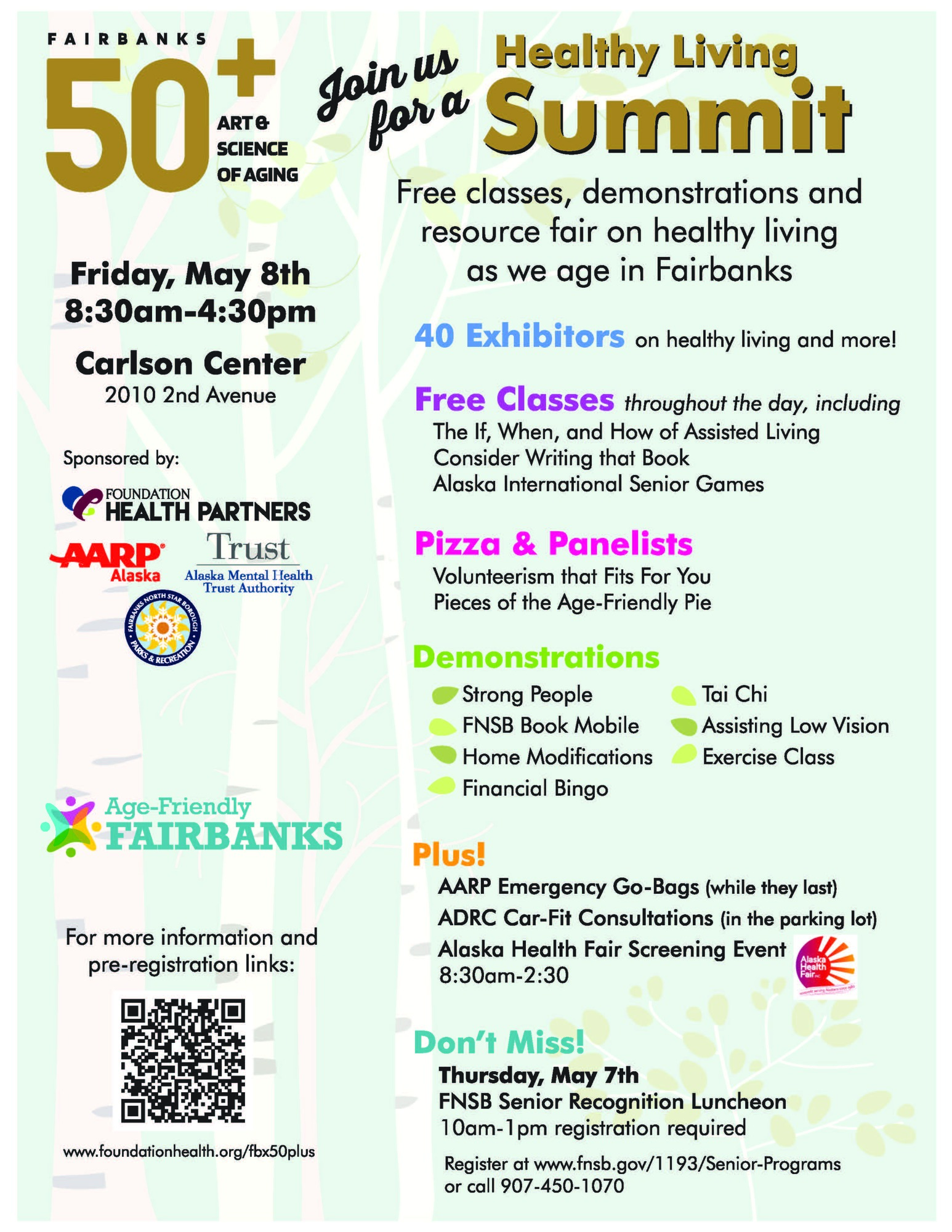 50+ Event flyer