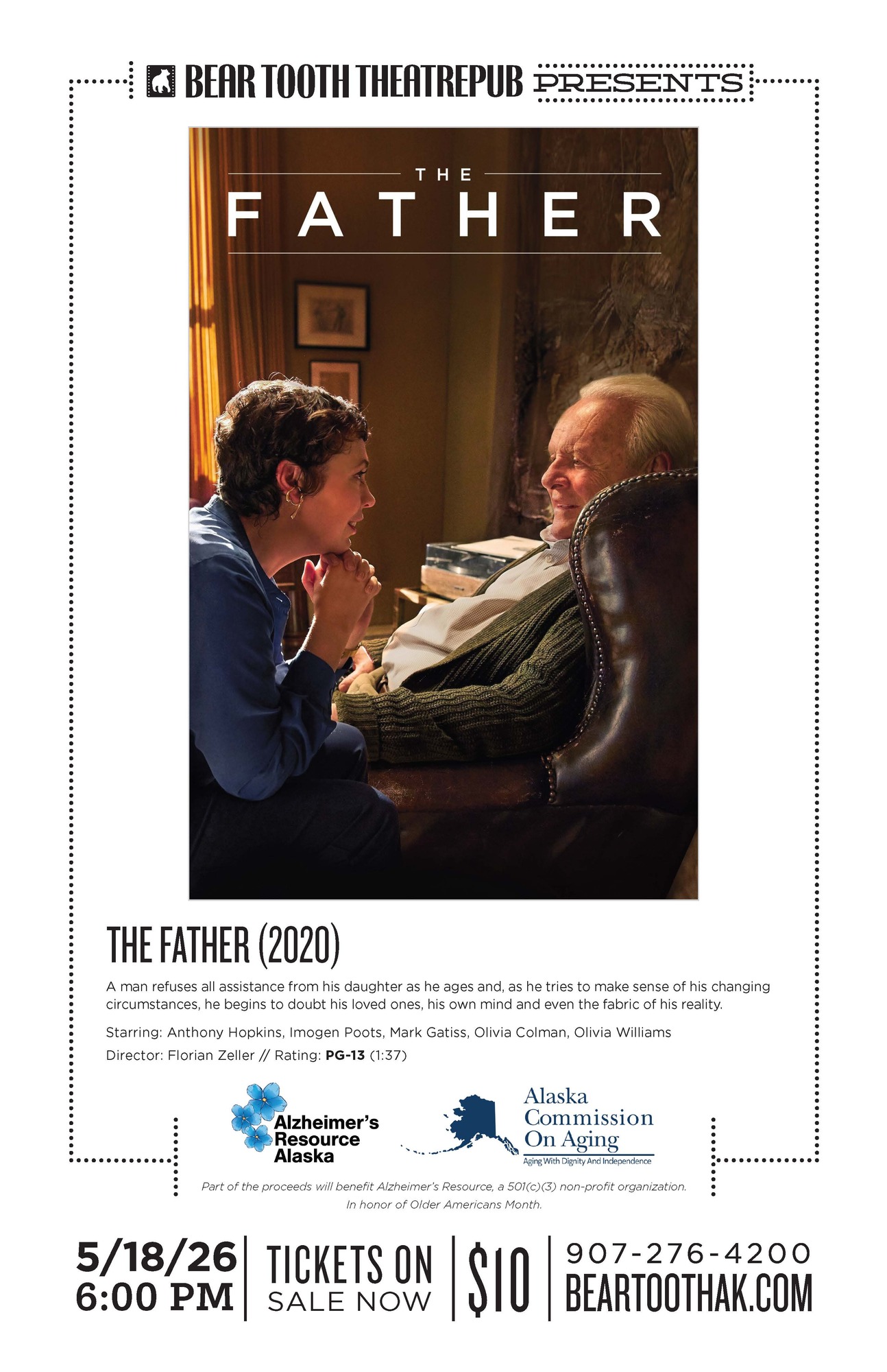 The Father film event flyer 