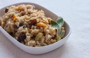 Brown rice with sage