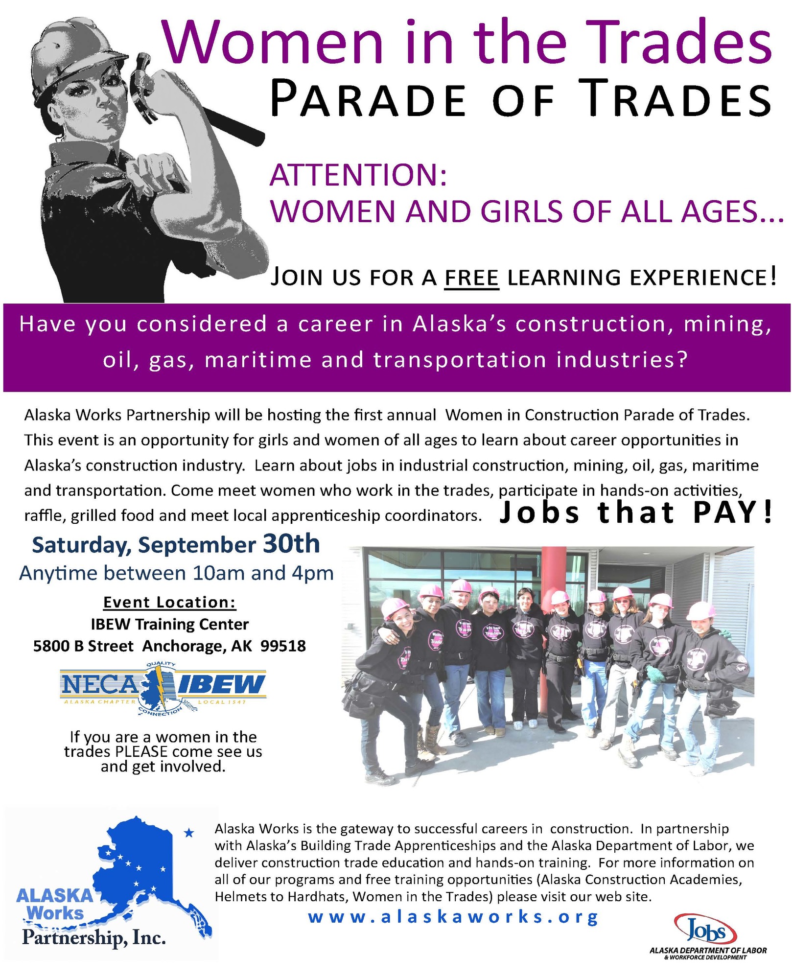 Women in Construction Parade of Trades Event