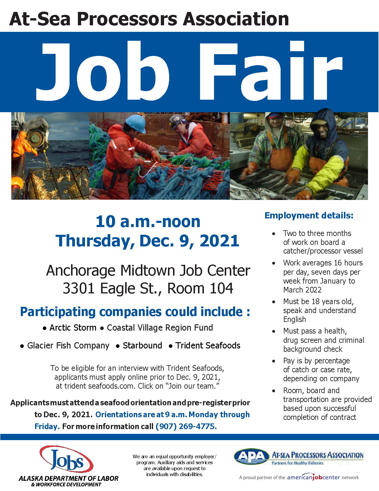 AtSea Job Fair December 9, 2021