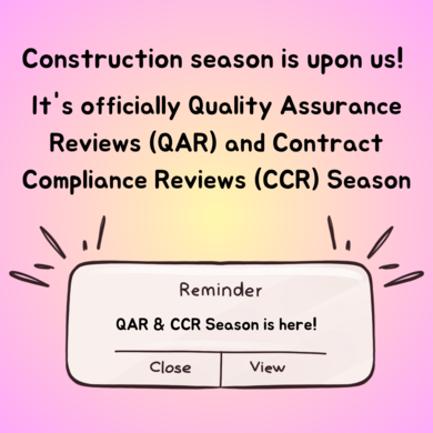 QAR & CCR Reminder
