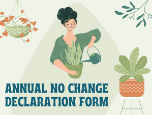Annual No Change Declaration Form Image
