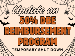 GovDelivery Update on 50% DBE Reimbursement Program