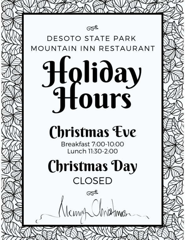 Holiday Hours